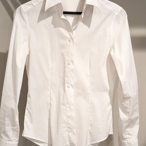 Classic White Button-Up Shirt